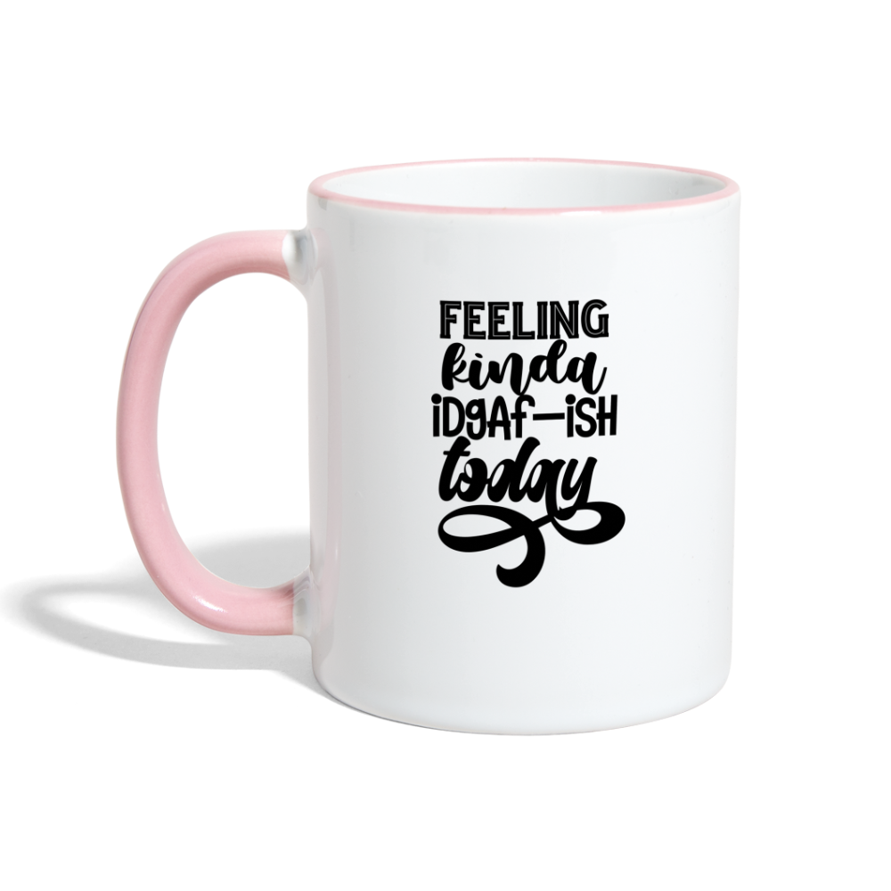 Contrasting Mug | Funny - white/pink